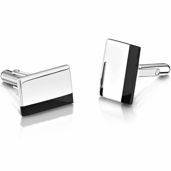 Smith Engraved Cufflinks - Onyx