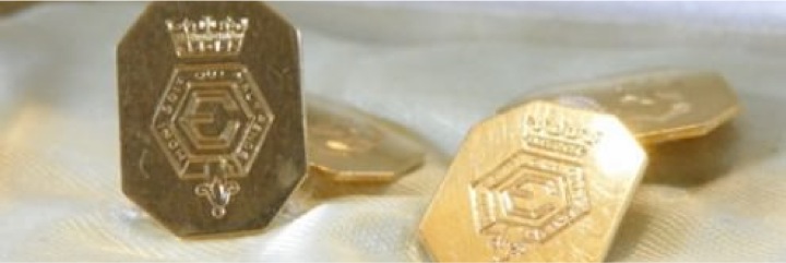 Engraved cufflinks for Duke of Windsor