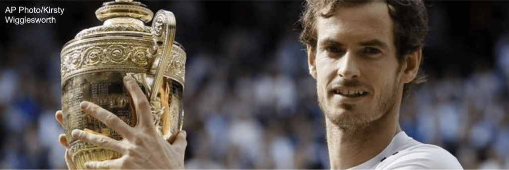 Murray engraved wimbledon trophy