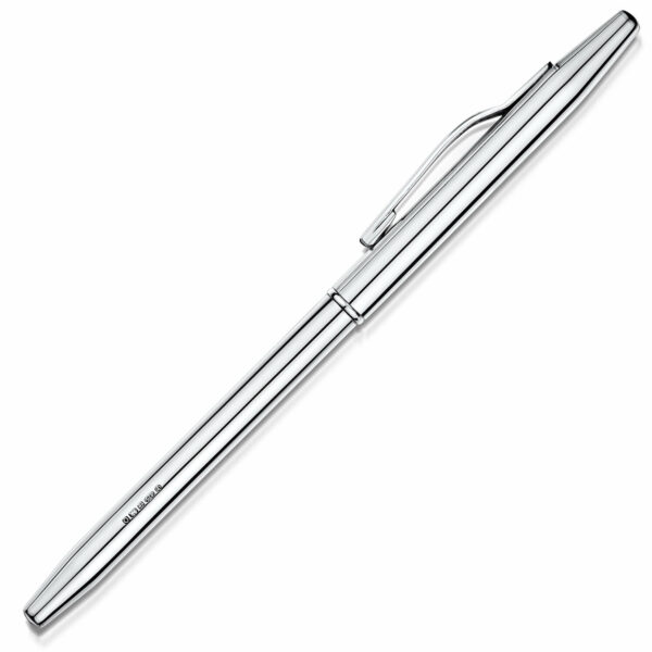 Ladies-Slimline-Silver-Pen-With-Cap