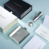 Stainless steel hip flask with packaging