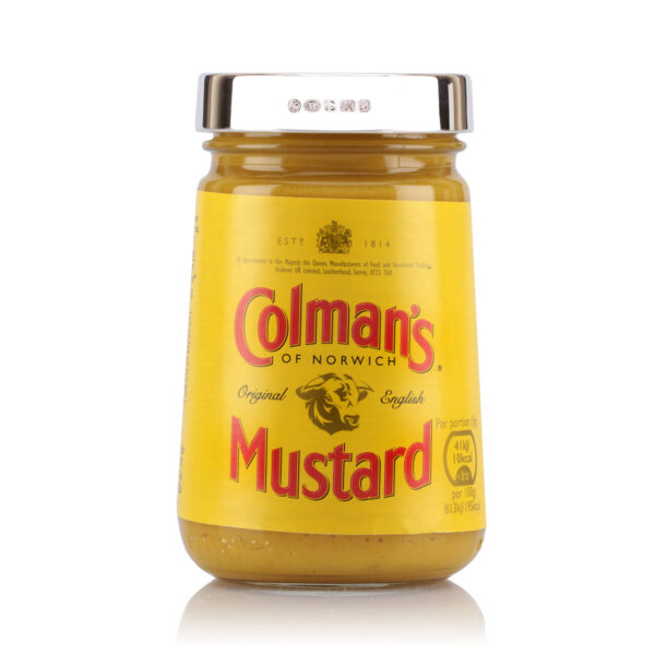 personalised silver Colmans Mustard Lid