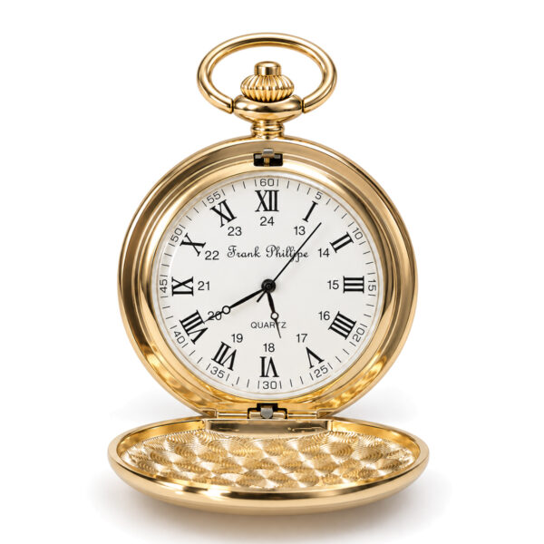 Gold Alpine Roman Pocket Watch