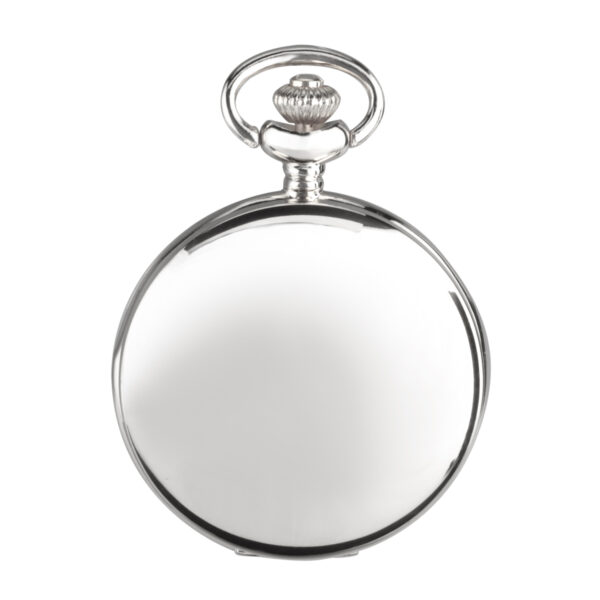 personalised pocket watch in silver