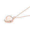 engraved heart locket in rose gold