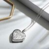 Heart Full Scroll Silver Locket