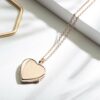 Heart Rose Gold Locket Plain