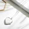 Heart Silver Locket Plain