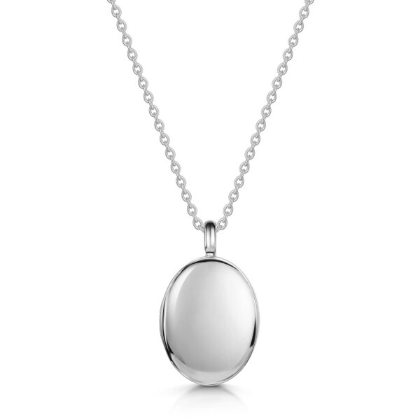 Silver Oval Personalised Locket