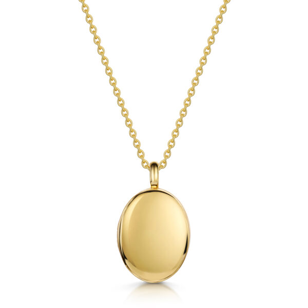Gold Oval Personalised Locket