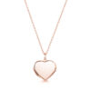 engraved locket rose gold heart