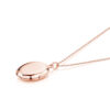 personalised locket in rose gold on sterling silver