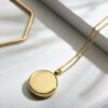 Round Plain Gold Locket