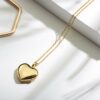 Small gold heart locket