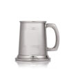 engraved half pint pewter tankard