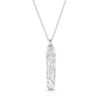 engraved ingot silver pendant necklace