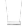 engraved sterling silver name bar necklace