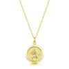 engraved gold vermeil st christophers pendant