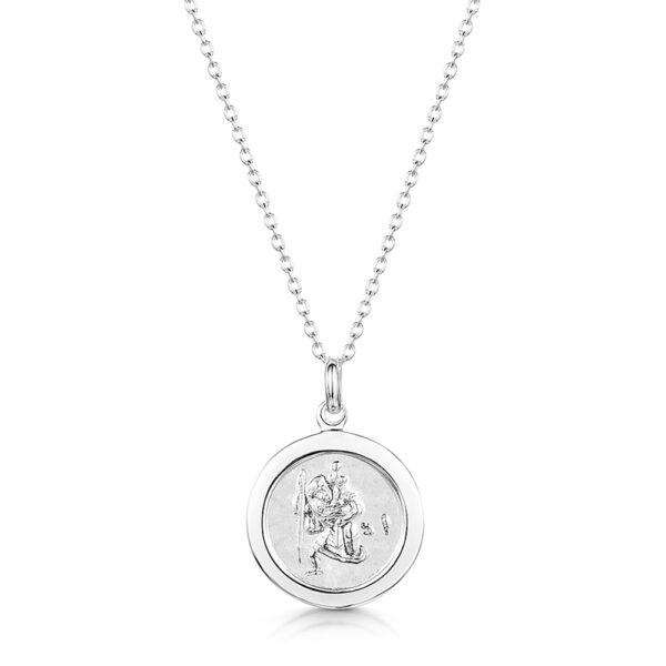 engraved st christophers necklace