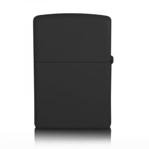 zippo lighter reverse matt black