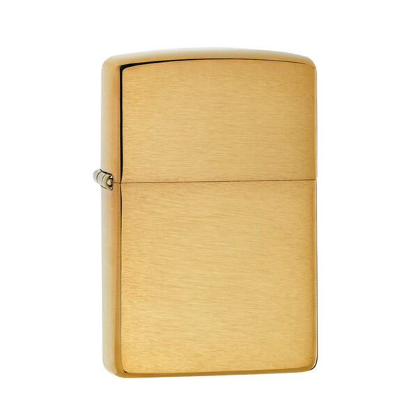 personalised brushed brass lighter zippo