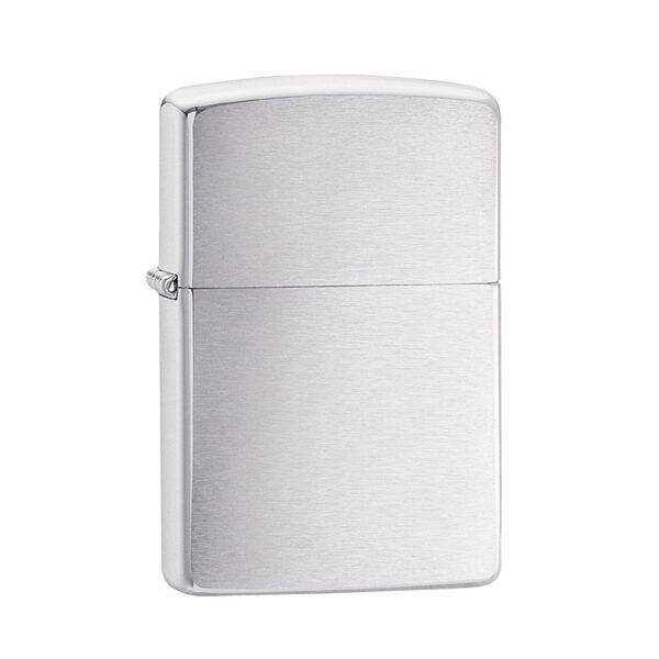 personalised brushed steel zippo