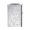 silver reverse venetian zippo lighter