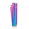 engraved clipper lighter rainbow reverse