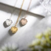 3 heart scroll lockets