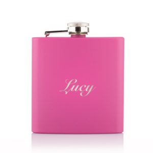 Pink-Hip-Flask-Personalised