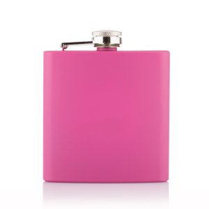 Pink-Hip-Flask-Personalised-Blank