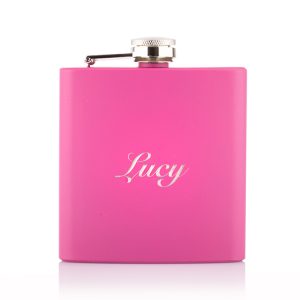 Pink-Hip-Flask-Personalised-Lucy