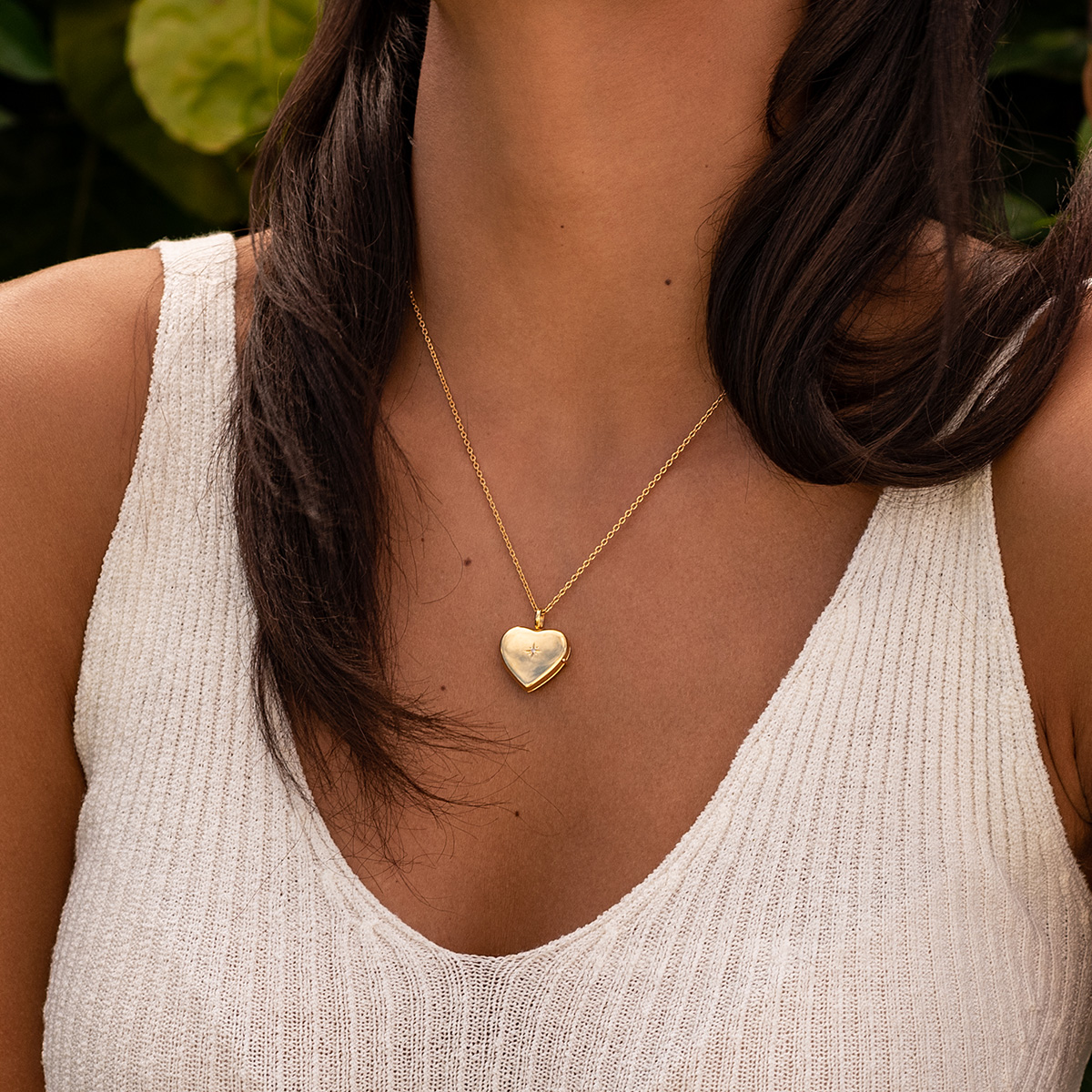 Diamond Set Personalised Heart Locket