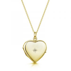 Diamond-personalised-locket-gold