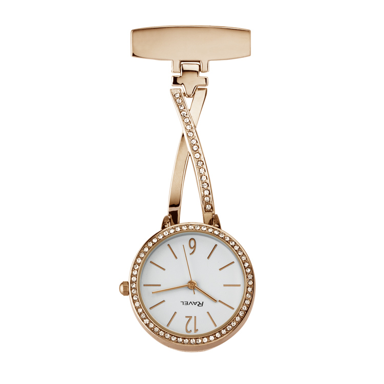 rose gold fob watch