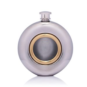 Gold-rimmed-hip-flask-polished