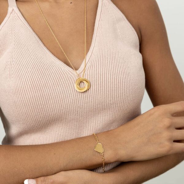 Heart Chain Personalised Bracelet