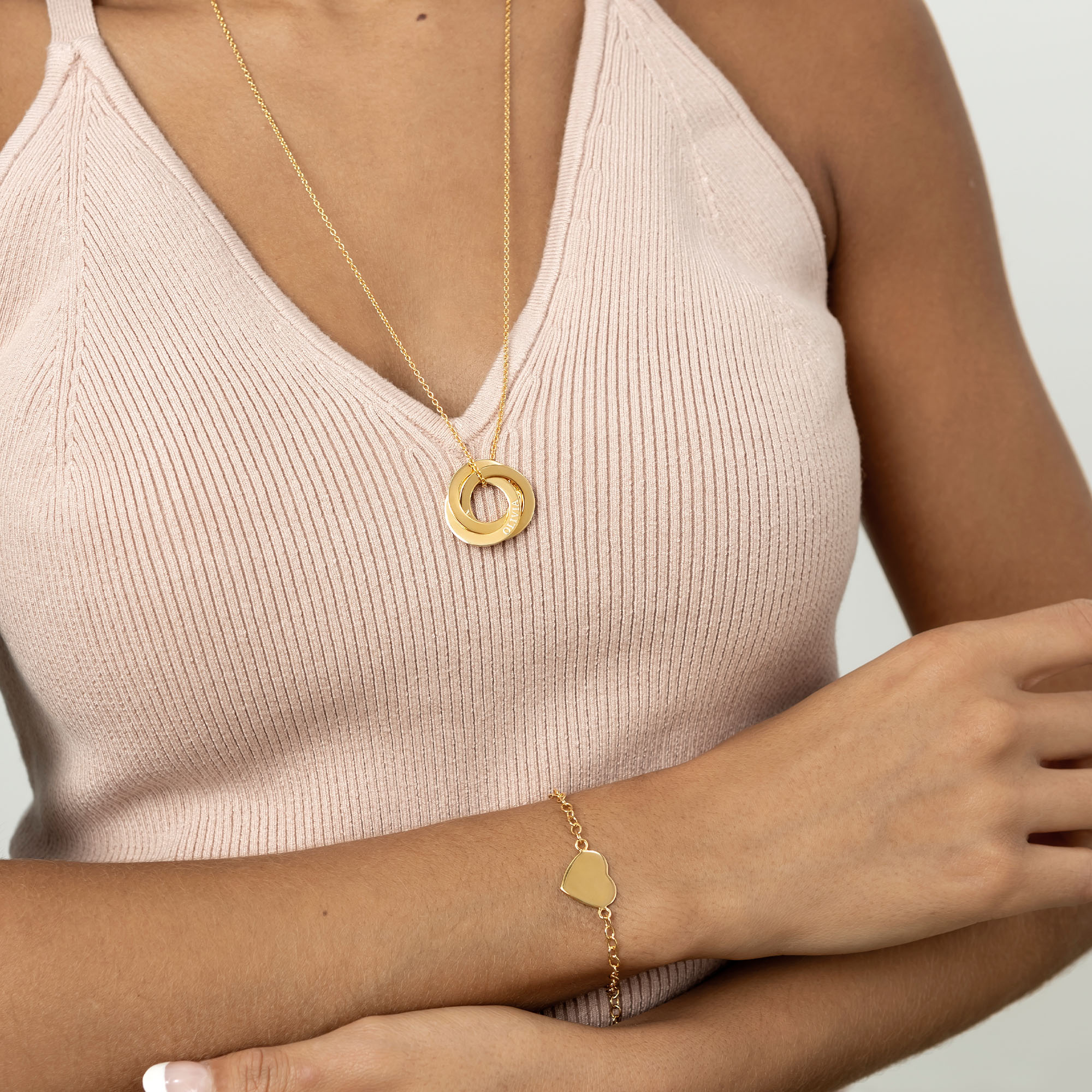 Heart Chain Personalised Bracelet