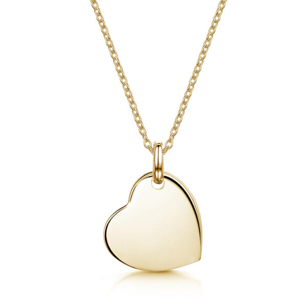 Drop-Heart-Personalised-Necklace-Gold