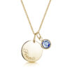 Gold-Disc-Personalised Necklace-Hero-2