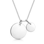 Disc-with-dot-disc-silver-engraved