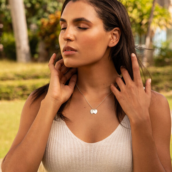 Little Twin Heart Personalised Necklace