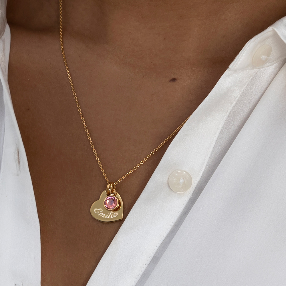 Swarovski GOLD heart