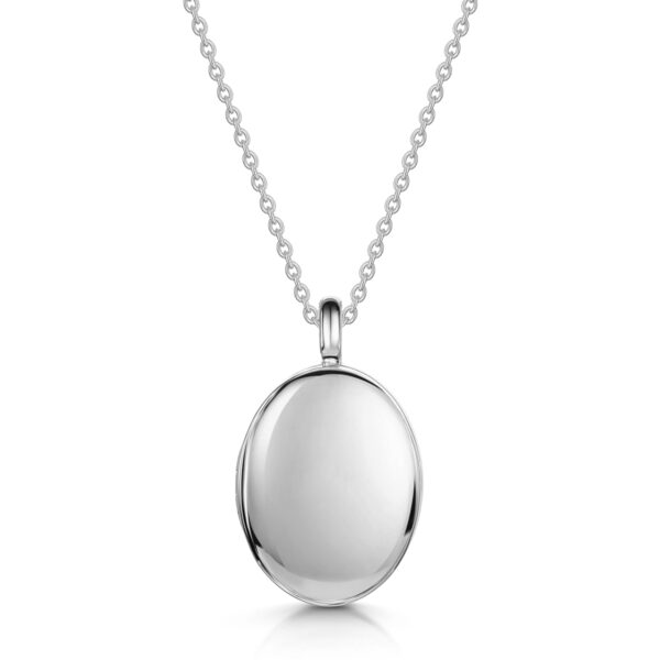 Large Oval Locket - Silver