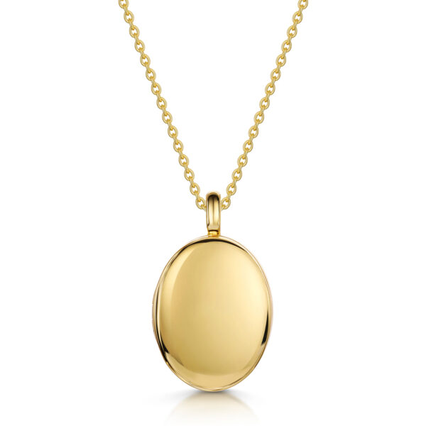 Large Oval Locket - Gold