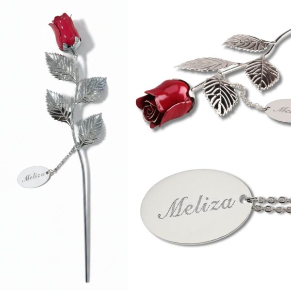 Silver Valentine's Rose