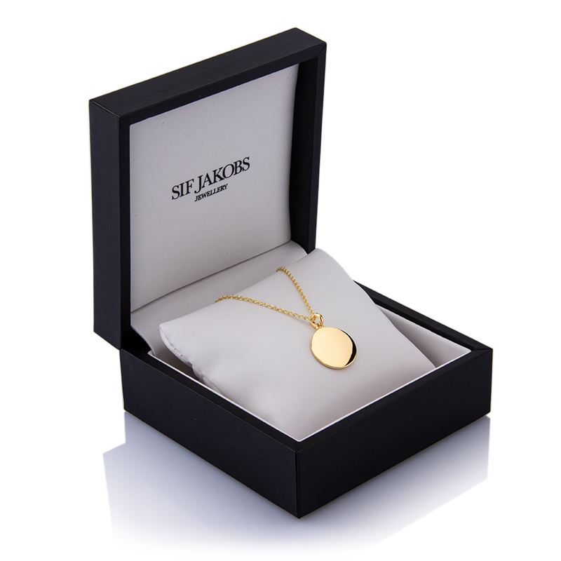 Sif Jakobs Disc Gold Engraved Necklace | Engravers Guild