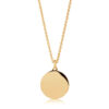 round-gold-personalised-disc-necklace