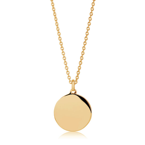 round-gold-personalised-disc-necklace