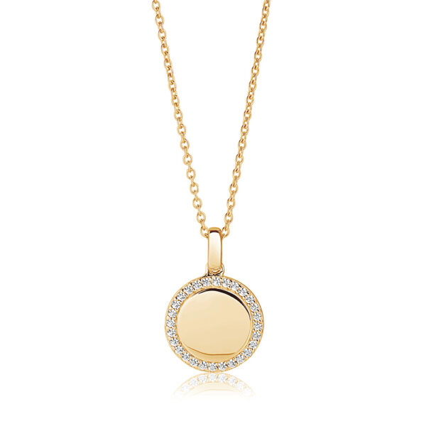 round-stone-set-gold-personalised-necklace